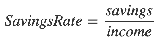 Equation savings rate